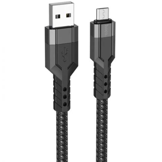 Кабель Hoco U110 Micro charging data cable Black 19493