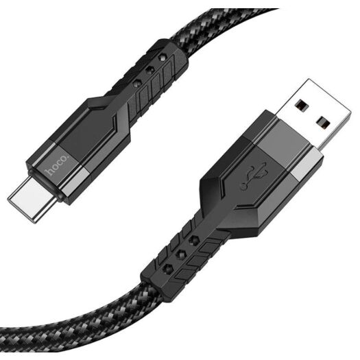 Кабель Hoco U110 Type-C charging data cable Black 19494