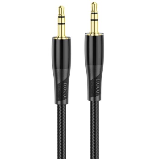 Кабель Hoco UPA25 Transparent Discovery Edition AUX audio cable Black 19497