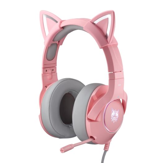 Навушники Onikuma K9 Cat Ear 3.5mm Pink 19559