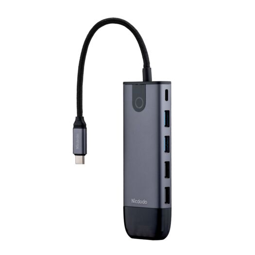 USB-хаб McDodo 10 in 1 ( HDMI; USB-A 2.0 * 2 + 3.0 * 2; VGA; USB-C; Gigabit LAN; SD / TF Slot ) HU-7 19612