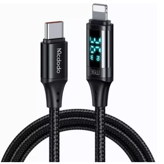 Кабель McDodo Digital HD Type-C to Lightning 36W Data Cable 1.2m CA-1030 Black 19659