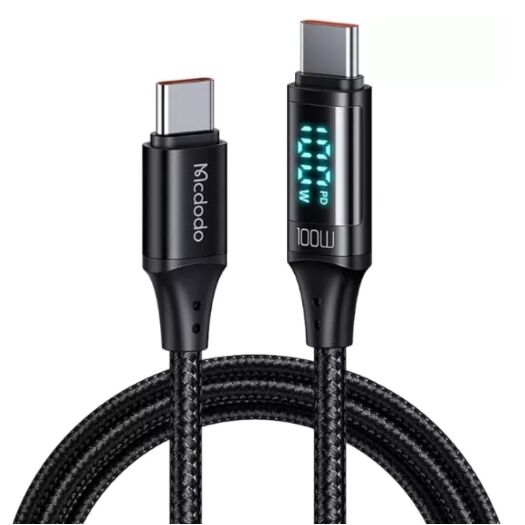 Кабель McDodo Digital HD Type-C to Type-C 100W Data Cable 1.2m CA-1100 Black 19660