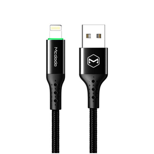 Кабель McDodo Nest Series Auto Power Off Lightning Cable 1.2m CA-7410 Black 19689