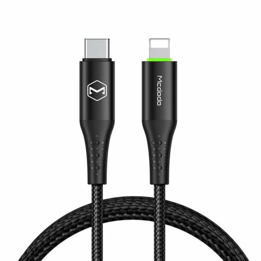 Кабель McDodo Nest Series Auto Power Off PD Type-C to Lightning Cable 1.2m CA-7360 Black 19690