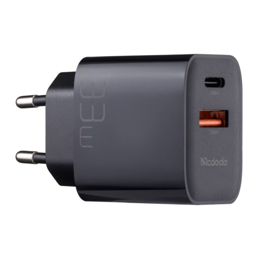 МЗП McDodo 33W PD + QC Dual Port Charger ( EU plug ) CH-0921 Black 19741