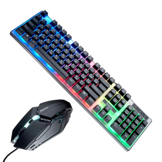 Клавіатура і миша Hoco GM18 Luminous gaming keyboard and mouse set ( Russian version ) 19928