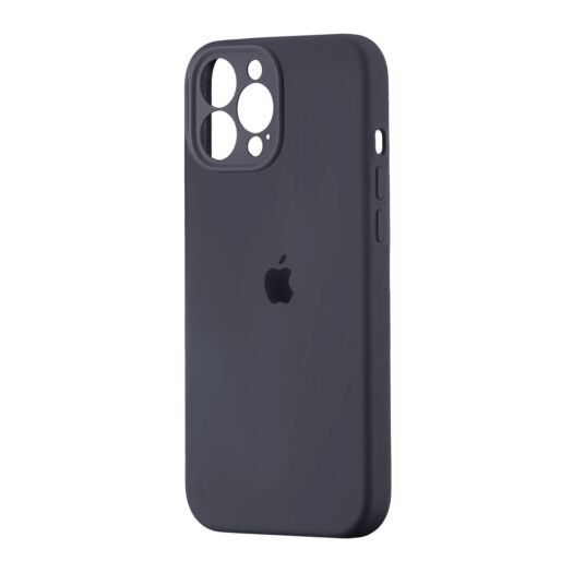 Чехол Silicone Case Square Protected Camera iPhone 13 Pro Max Dark Gray (12) 20643