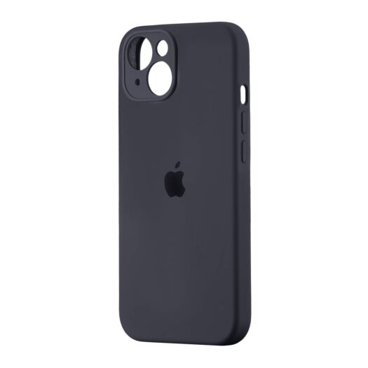 Чехол Silicone Case Square Protected Camera iPhone 14 Dark Gray (12) 20644