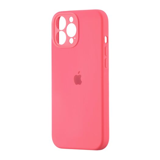 Чехол Silicone Case Square Protected Camera iPhone 13 Pro Max Pink Peach (18) 20650