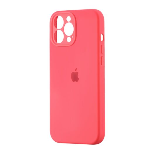 Чохол Silicone Case Square Protected Camera iPhone 14 Pro Max Pink Peach (18) 20653