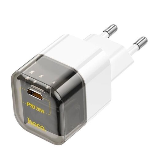 МЗП Hoco C125A Transparent tribute single-port PD20W charger ( EU ) Transparent Black 20668