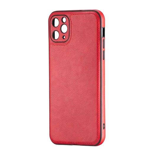 Чохол Jinduka Leather Protected Camera iPhone 11 Pro Max Red 22643