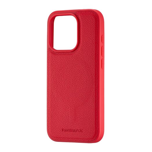 Чехол Jinduka Leather Case with MagSafe iPhone 15 Pro Red 22895