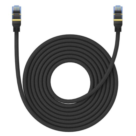 Патч-корд Baseus High Speed CAT7 10Gigabit Ethernet Cable (Braided Cable) 8m Cluster Black 23465