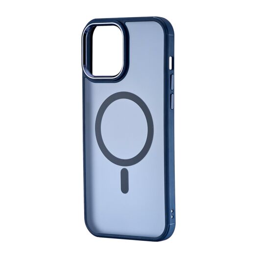 Чохол Magnetic Crystal with MagSafe iPhone 13 Pro Max Dark Blue (уцінка, пошкоджено упаковку) 24799