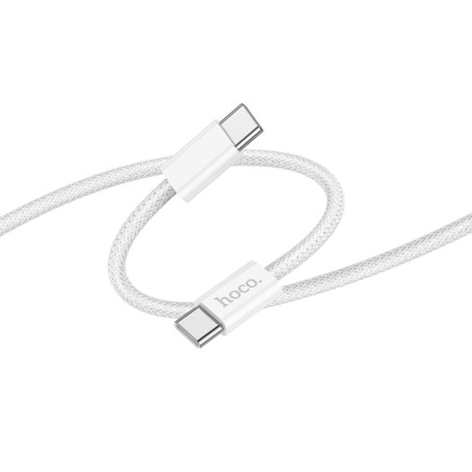 Кабель Hoco X105 Hero 60W charging data cable Type-C to Type-C White 26514